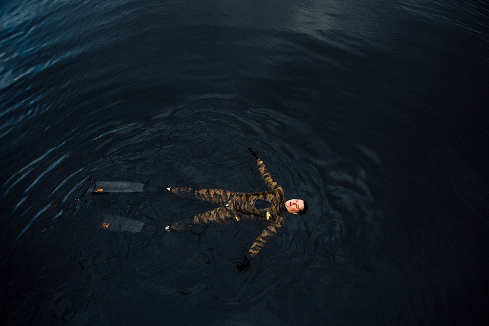 Janne Hietala swimming