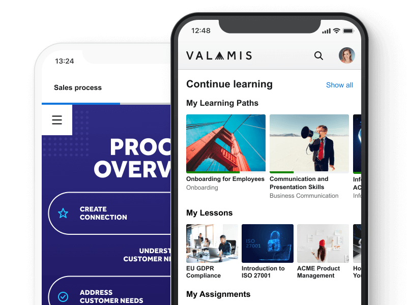 Valamis mobile learning app