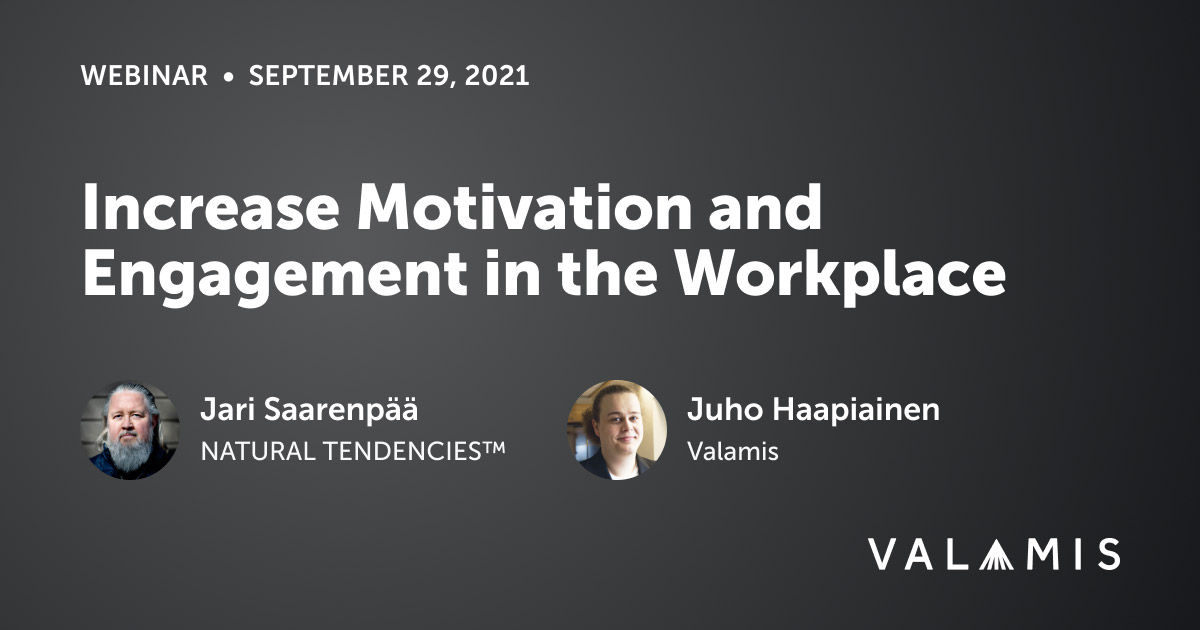 motivation and engagement in the workplace webinar cover