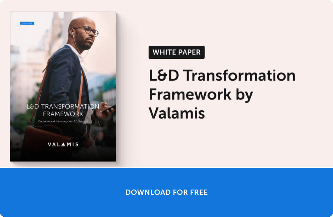 The banner for L&D Strategy Framework whitepaper