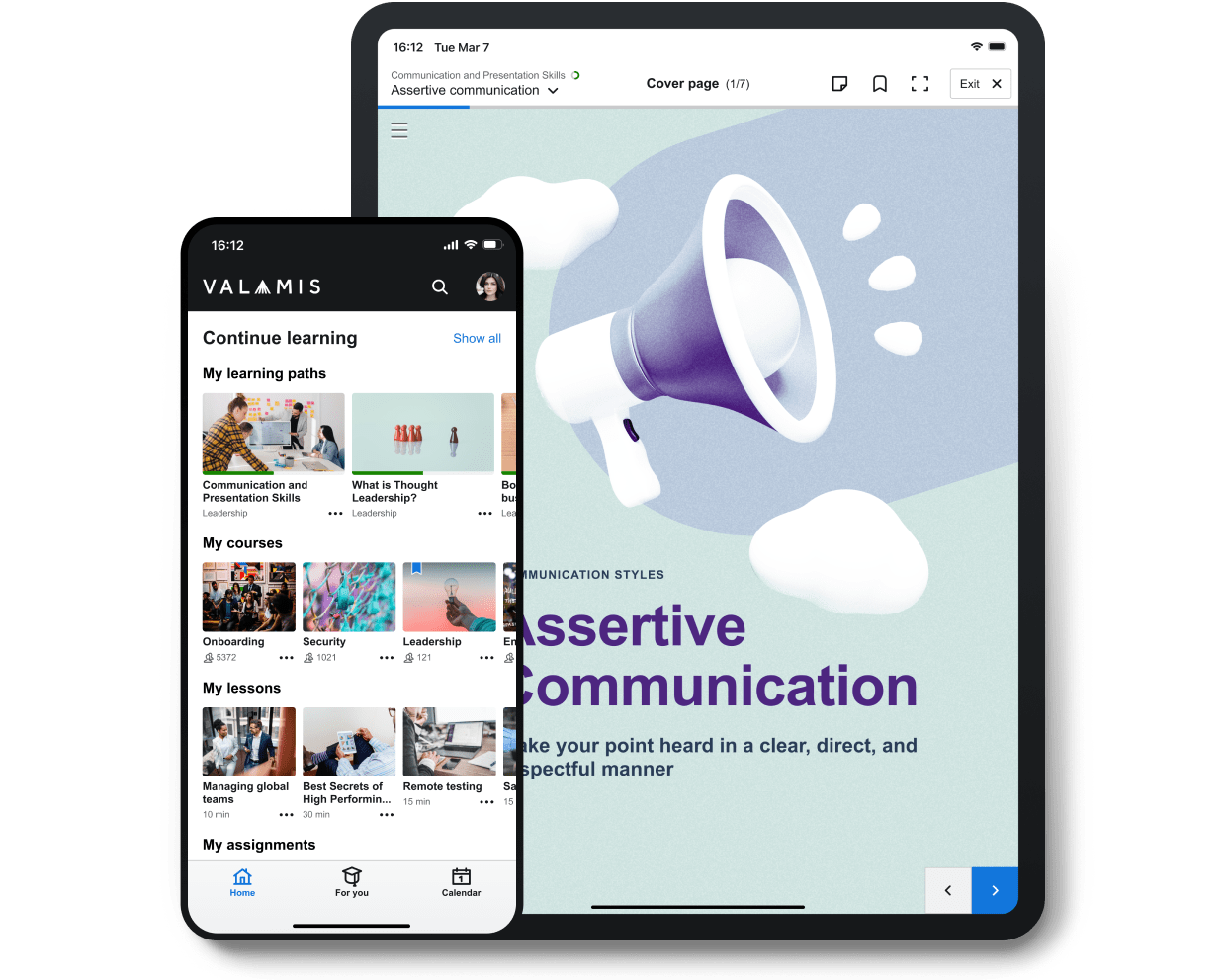 Valamis mobile app