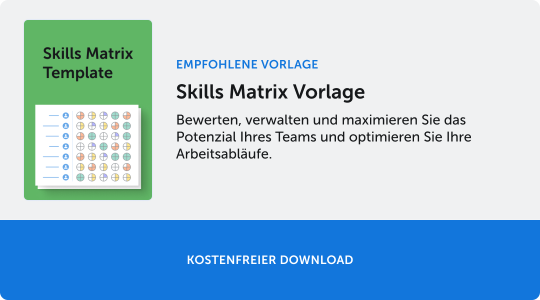 The banner for Skill Matrix Template