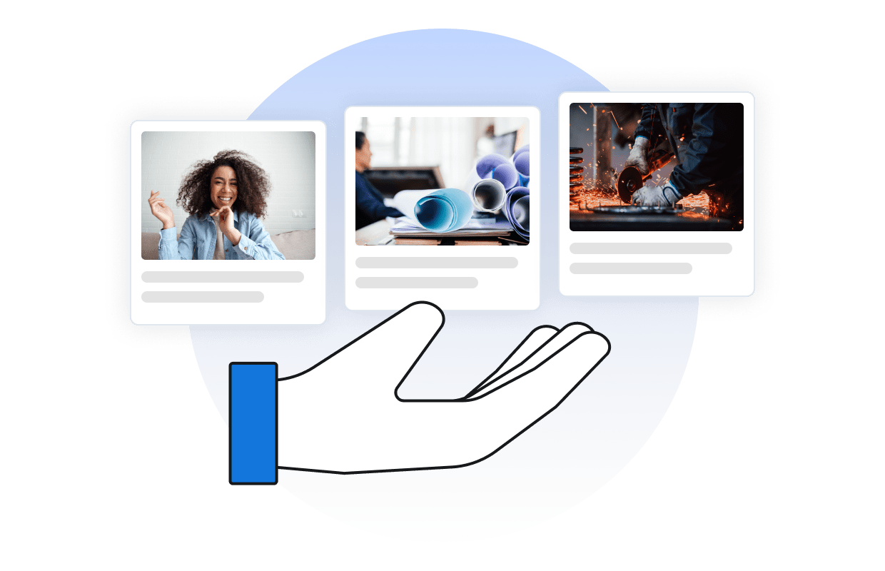 Illustration of personalised recommendations