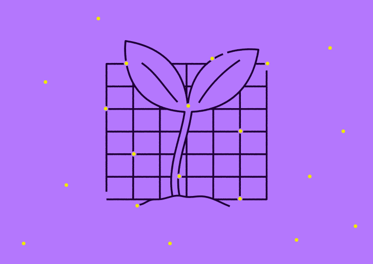 Graphic of a seedling growing - Valamis