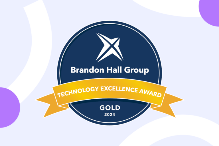 Brandon Hall 2024 gold award for technology excellence Valamis