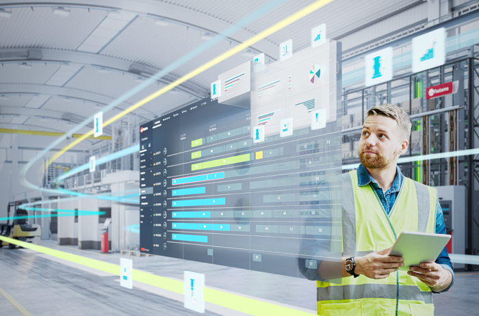 Fastems image of an employee inside the automation factory