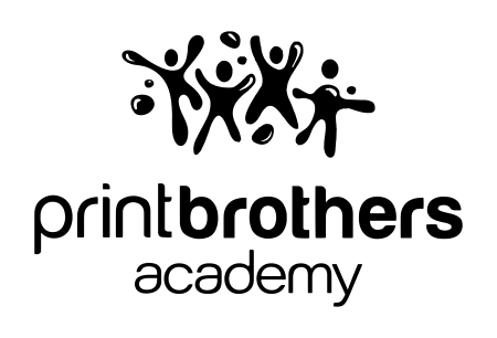 Print brothers logo in black