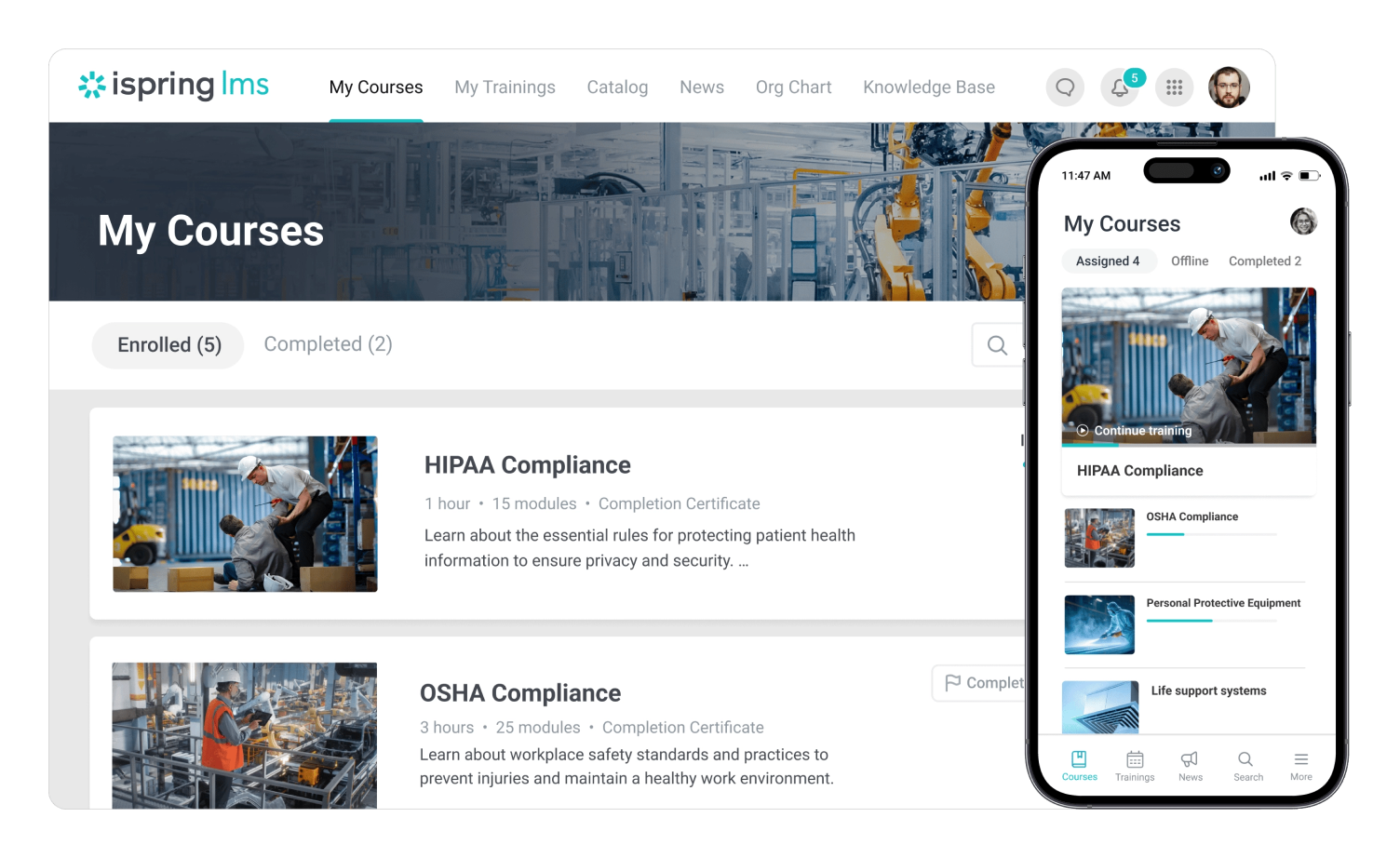 iSpring compliance platform overview