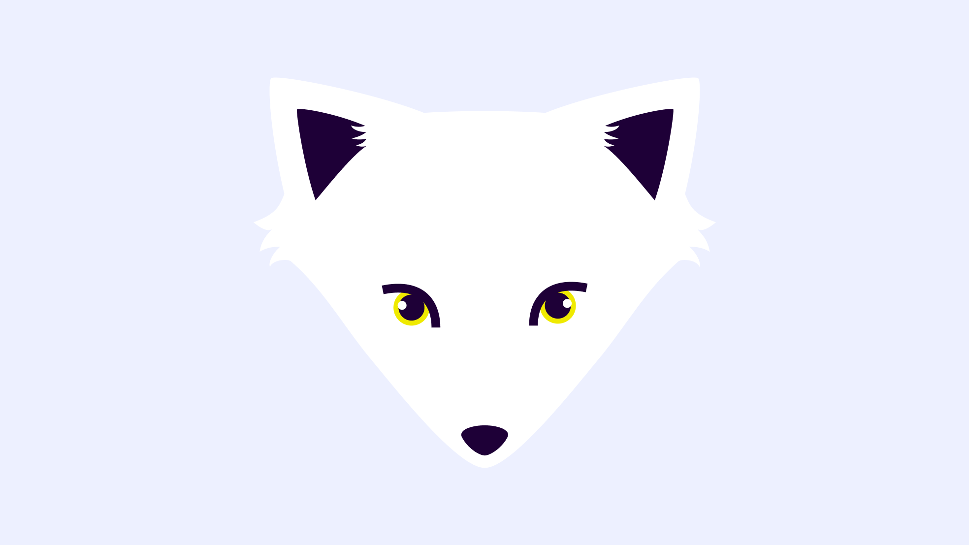 A graphic drawing of Valbo the Valamis arctic fox mascot 2026